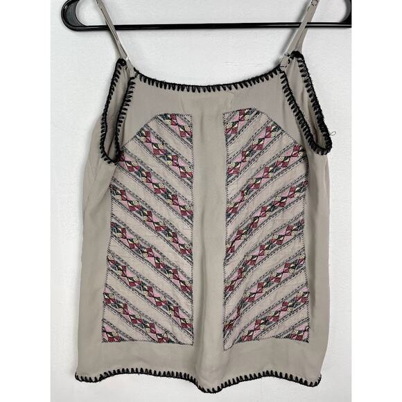 JMM Embroidered Boho Cami Dark Romantic Top Whimsical Sleeveless Blouse Small - Picture 8 of 13
